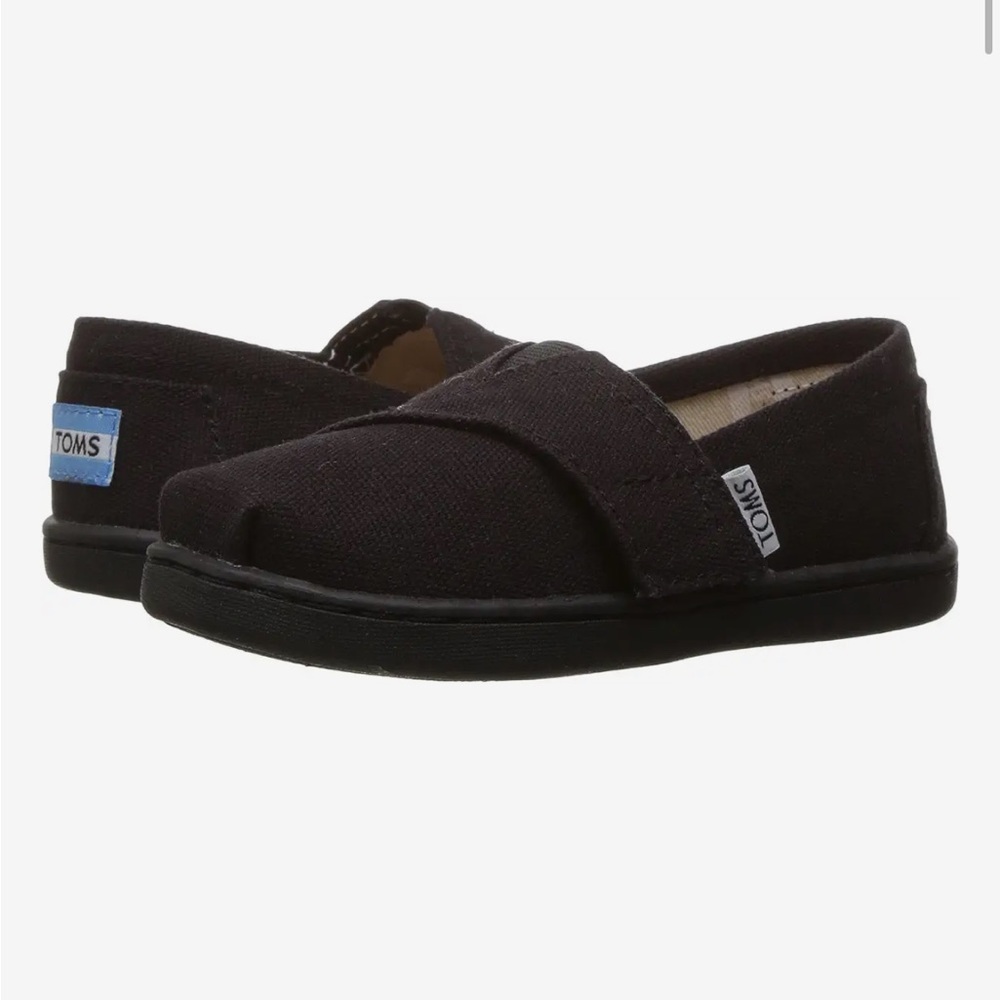 TOMS Kids Black Alpargatas